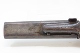ENGRAVED Antique Belgian DOUBLE BARREL Side x Side PINFIRE 11mm Cal. Pistol - 12 of 16
