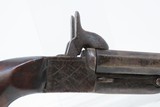 ENGRAVED Antique Belgian DOUBLE BARREL Side x Side PINFIRE 11mm Cal. Pistol - 15 of 16