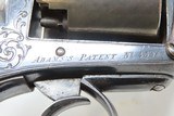 ENGRAVED Antique DANDOY Mfg. ADAMS Patent Percussion REVOLVER LePAGE FRERE of PARIS Marked DOUBLE ACTION Revolver - 18 of 22