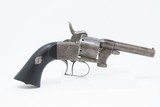 ENGRAVED Antique MARIETTE Brevete LIEGE PROOFED 7.65mm PINFIRE Revolver Mid-19th European Sidearm with EBONY GRIP - 17 of 20