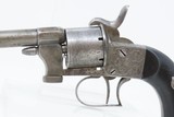 ENGRAVED Antique MARIETTE Brevete LIEGE PROOFED 7.65mm PINFIRE Revolver Mid-19th European Sidearm with EBONY GRIP - 4 of 20