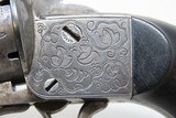 ENGRAVED Antique MARIETTE Brevete LIEGE PROOFED 7.65mm PINFIRE Revolver Mid-19th European Sidearm with EBONY GRIP - 12 of 20