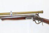 Antique Single Shot MASS. ARMS Co. MAYNARD .36 Cal CF TARGET/SPORTING Rifle REMINGTON MARKED w/ Swiss Butt Plate & SCOPE - 4 of 17