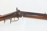 Antique BACK ACTION Half Stock AMERICAN Percussion .36 Caliber Long RifleKentucky Style Long Rifle Made Circa 1850! - 4 of 19