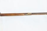 Antique BACK ACTION Half Stock AMERICAN Percussion .36 Caliber Long RifleKentucky Style Long Rifle Made Circa 1850! - 8 of 19