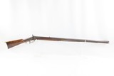 Antique BACK ACTION Half Stock AMERICAN Percussion .36 Caliber Long RifleKentucky Style Long Rifle Made Circa 1850! - 2 of 19