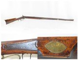 Antique BACK ACTION Half Stock AMERICAN Percussion .36 Caliber Long RifleKentucky Style Long Rifle Made Circa 1850! - 1 of 19