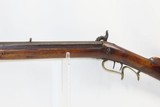 Antique BACK ACTION Half Stock AMERICAN Percussion .36 Caliber Long RifleKentucky Style Long Rifle Made Circa 1850! - 16 of 19