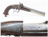 Antique FRENCH CHATELLERAULT Cavalry Model 1833 Percussion OFFICER’S Pistol 1846 Dated French Proofed MILITARY Pistol - 1 of 19