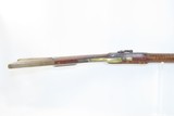 Antique HEAVY BARREL Full Stock Percussion AMERICAN Long Rifle .45 CaliberCirca 1840/50s Long Rifle with a “J. GOLCHER” Lock - 8 of 19