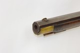 Antique HEAVY BARREL Full Stock Percussion AMERICAN Long Rifle .45 CaliberCirca 1840/50s Long Rifle with a “J. GOLCHER” Lock - 18 of 19
