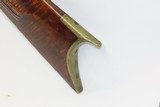Antique HEAVY BARREL Full Stock Percussion AMERICAN Long Rifle .45 CaliberCirca 1840/50s Long Rifle with a “J. GOLCHER” Lock - 19 of 19
