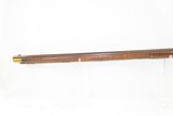 Antique HEAVY BARREL Full Stock Percussion AMERICAN Long Rifle .45 CaliberCirca 1840/50s Long Rifle with a “J. GOLCHER” Lock - 17 of 19