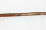 Antique HEAVY BARREL Full Stock Percussion AMERICAN Long Rifle .45 CaliberCirca 1840/50s Long Rifle with a “J. GOLCHER” Lock - 9 of 19