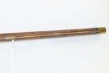 Antique HEAVY BARREL Full Stock Percussion AMERICAN Long Rifle .45 CaliberCirca 1840/50s Long Rifle with a “J. GOLCHER” Lock - 10 of 19