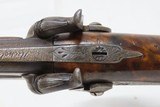 ENGRAVED Antique Italian MICHELONI Superposed .54 Caliber PERCUSSION Pistol BRESCIA Manufactured Mid-1800s OVER/UNDER Pistol - 9 of 20