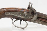 ENGRAVED Antique Italian MICHELONI Superposed .54 Caliber PERCUSSION Pistol BRESCIA Manufactured Mid-1800s OVER/UNDER Pistol - 18 of 20