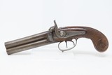 ENGRAVED Antique Italian MICHELONI Superposed .54 Caliber PERCUSSION Pistol BRESCIA Manufactured Mid-1800s OVER/UNDER Pistol - 2 of 20