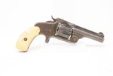 CASED Antique SMITH & WESSON .38 Caliber Single Action “MODEL 2” Revolver
“WILD WEST” Hideout Revolver w/BONE HANDLED KNIFE - 16 of 19