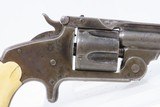 CASED Antique SMITH & WESSON .38 Caliber Single Action “MODEL 2” Revolver
“WILD WEST” Hideout Revolver w/BONE HANDLED KNIFE - 18 of 19