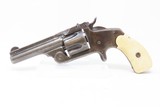CASED Antique SMITH & WESSON .38 Caliber Single Action “MODEL 2” Revolver
“WILD WEST” Hideout Revolver w/BONE HANDLED KNIFE - 4 of 19
