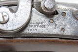Antique A.H. WATERS M1836 Percussion DRAGOON .54 Caliber CONVERSION PistolMEXICAN-AMERICAN WAR Conversion Pistol, Dated 1837 - 7 of 18