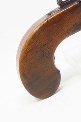 Early 1800s Antique H. NOCK Over/Under FLINTLOCK Pistol w/ FOLDING BAYONETDOUBLE BARREL Boxlock Pistol and POWDER TESTER - 19 of 25