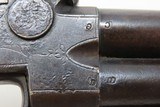 Early 1800s Antique H. NOCK Over/Under FLINTLOCK Pistol w/ FOLDING BAYONETDOUBLE BARREL Boxlock Pistol and POWDER TESTER - 16 of 25