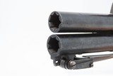Early 1800s Antique H. NOCK Over/Under FLINTLOCK Pistol w/ FOLDING BAYONETDOUBLE BARREL Boxlock Pistol and POWDER TESTER - 12 of 25