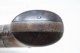 Antique SPRINGFIELD ARMS CO. Single Trigger NAVY Model PERCUSSION RevolverRare: 1 of only 125 Manufactured in 1850-51 - 10 of 17