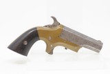 Antique BRASS FRAME Merrimack Arms Spur Trigger .41 RF SOUTHERNER DeringerSingle Shot Self Defense Spur Trigger Pistol - 14 of 17