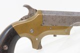 Antique BRASS FRAME Merrimack Arms Spur Trigger .41 RF SOUTHERNER DeringerSingle Shot Self Defense Spur Trigger Pistol - 16 of 17