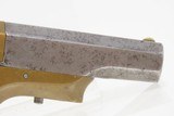 Antique BRASS FRAME Merrimack Arms Spur Trigger .41 RF SOUTHERNER DeringerSingle Shot Self Defense Spur Trigger Pistol - 17 of 17