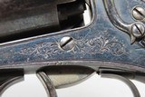 Engraved Belgian CIVIL WAR Antique MANGEOT & COMBLAIN Percussion REVOLVER
Possible CONFEDERATE Belgian Double Action - 6 of 17