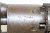 RARE Pre-CIVIL WAR Antique COLT Model 1851 NAVY “FOUR SCREW” Perc. Revolver Manufactured in 1857 with Replica Detachable SHOULDER STOCK - 7 of 21