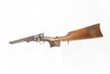 RARE Pre-CIVIL WAR Antique COLT Model 1851 NAVY “FOUR SCREW” Perc. Revolver Manufactured in 1857 with Replica Detachable SHOULDER STOCK - 2 of 21