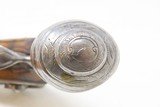 FRENCH Antique .48 Caliber PERCUSSION Conversion SELF-DEFENSE Pocket Pistol ENGRAVED and CARVED with WIRE INLAYS - 10 of 16