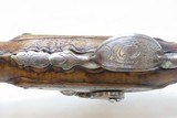 FRENCH Antique .48 Caliber PERCUSSION Conversion SELF-DEFENSE Pocket Pistol ENGRAVED and CARVED with WIRE INLAYS - 11 of 16