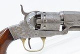 INSCRIBED CIVIL WAR Era MANHATTAN FIREARMS CO. Percussion POCKET Revolver
ENGRAVED With Wagon Robbery CYLINDER SCENE - 21 of 22
