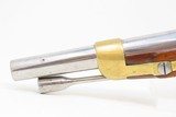 Antique CIVIL WAR French MAUBEUGE Model 1810/22 Percussion CONVERSION PistolEARLY 19th Century French Army Pistol - 16 of 16