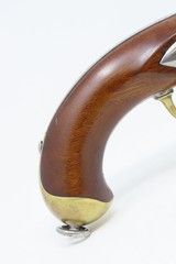 Antique CIVIL WAR French MAUBEUGE Model 1810/22 Percussion CONVERSION PistolEARLY 19th Century French Army Pistol - 3 of 16