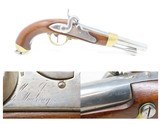 Antique CIVIL WAR French MAUBEUGE Model 1810/22 Percussion CONVERSION PistolEARLY 19th Century French Army Pistol - 1 of 16