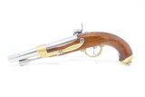 Antique CIVIL WAR French MAUBEUGE Model 1810/22 Percussion CONVERSION PistolEARLY 19th Century French Army Pistol - 13 of 16