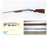 Rare LETTERED Antique WINCHESTER 1897 “BRUSH GUN” Slide Action Shotgun 12 Ga Made in 1898 with Cody Firearms Museum Archive Letter - 1 of 22