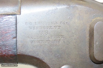 RARE Antique BALL Patent REPEATING SR CARBINE by E.G. LAMSON Civil War 1865 1 of 1,002! Early Underbarrel Tube Fed Magazine! - Image 6 of 17