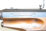 Antique FRANK WESSON Model 1870 Medium Frame .32 Cal. Rimfire POCKET RIFLE 1 of 5,000; “SPORTSMAN’S JEWEL” with MATCHING STOCK - 12 of 21