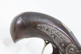 1850s mfr ENGRAVED Antique HENRY DERINGER .42 Caliber Peanut POCKET PistolHenry Deringer’s Famous Pistol That Killed LINCOLN - 3 of 17