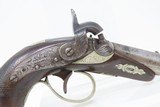 1850s mfr ENGRAVED Antique HENRY DERINGER .42 Caliber Peanut POCKET PistolHenry Deringer’s Famous Pistol That Killed LINCOLN - 4 of 17