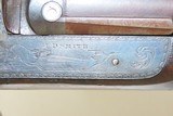 ENGRAVED Antique JD SMITH Percussion Double Barrel 12 Gauge HAMMER ShotgunEngraved SIDE x SIDE Double Barrel Fowling Gun - 14 of 20