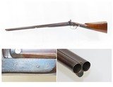 ENGRAVED Antique JD SMITH Percussion Double Barrel 12 Gauge HAMMER ShotgunEngraved SIDE x SIDE Double Barrel Fowling Gun - 1 of 20